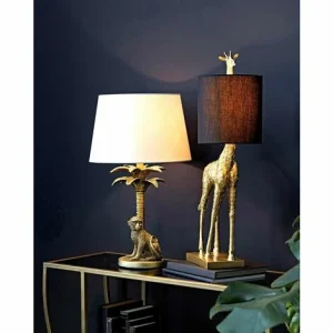 Rabatt ⭐ SCHNEIDER ELECTRIC Tischleuchte Giraffe Indoor-Lampe Dschungel-Look Beistelllampe Tischlampe 67 Cm 👍 7