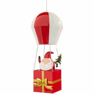 Blitzangebot 🔔 SCHNEIDER ELECTRIC Deko-Objekt Weihnachtsmann Balloon Metall Weihnachtsdekoration Rot XMAS Ca. H78 Cm 🤩 6